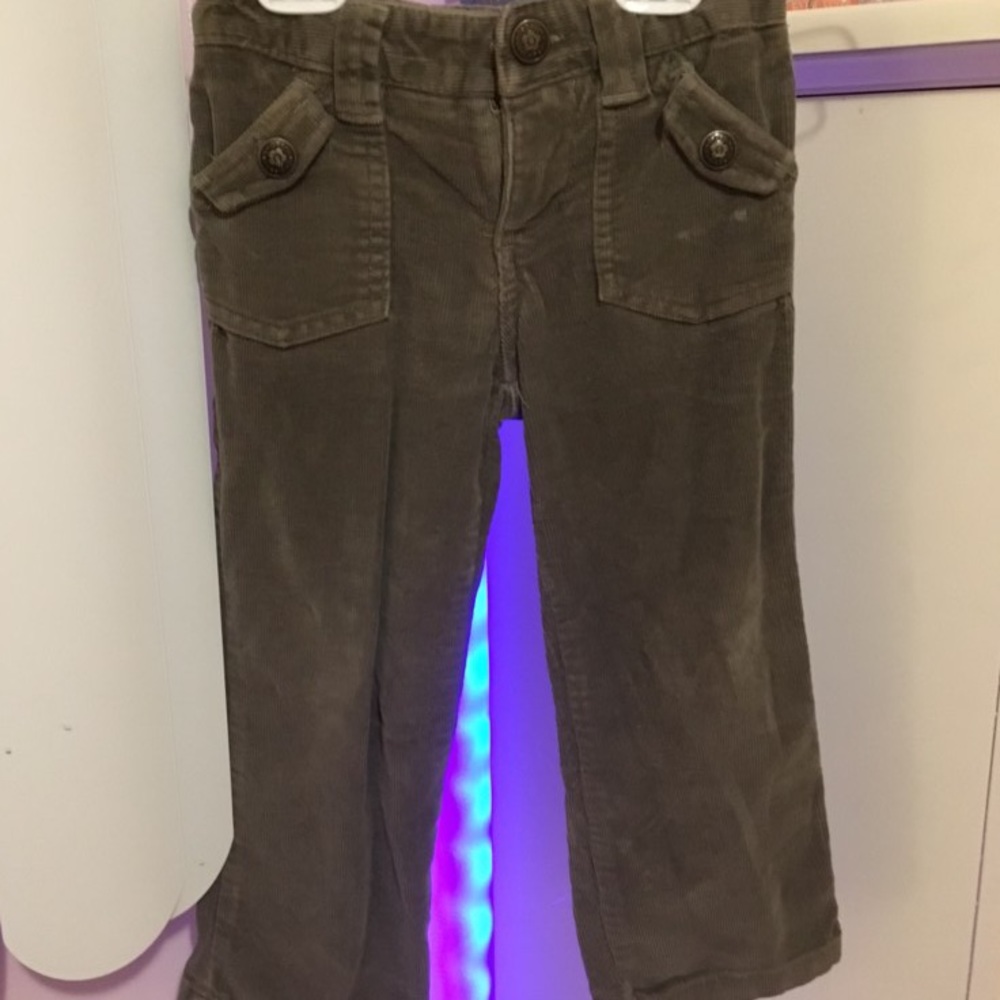 Green dog pants for children